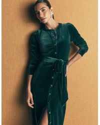 Boden - Honor Column Velvet Midi Dress - Lyst