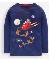 Boden - T-Shirt Phosphorescent À Manches Longues-Motif Space Santa - Lyst