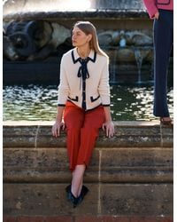Boden - Elizabeth Bow Knitted Jacket - Lyst