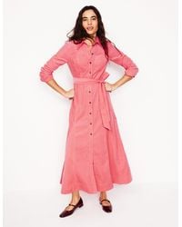 Boden - Tess Cord Midi Shirt Dress - Lyst