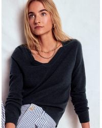 Boden - Catriona Cotton V-neck Jumper - Lyst