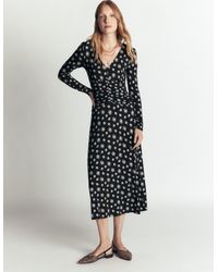 Boden - Mya Ruched Jersey Midi Dress - Lyst