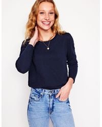 Boden - Cotton Crew Long Sleeve Top - Lyst