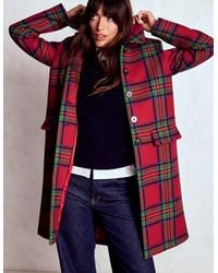 Boden - Edinburgh Swing Coat- And Check - Lyst
