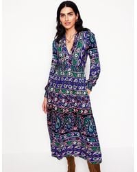Boden - Ivy Border Print Midi Dressrich, Paisley Medley - Lyst