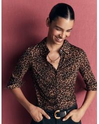 Boden - Supersoft Ruched Jersey Shirt - Lyst