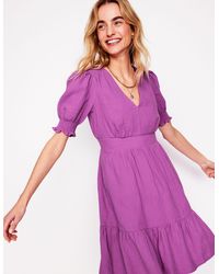 Boden - Anna Double Cloth Short Dress - Lyst