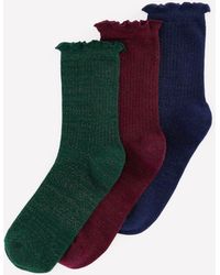 Boden - 3-Pack Sparkle Socks - Lyst