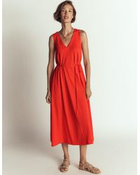Boden - Mia V-Neck Jersey Midi Dress - Lyst