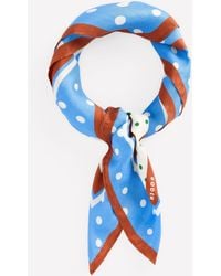 Boden - Square Silk Scarf Hot Pepper, Gardenia Grove - Lyst
