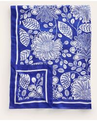 Boden - Printed Sarong Scarf Bright Blue, Gardenia Swirl - Lyst