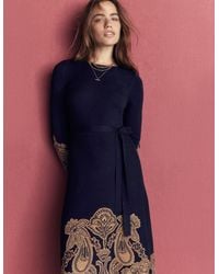 Boden - Crew Midi Jacquard Dress - Lyst