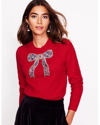 Boden - Fenella Embellished Jumper - Lyst