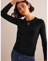 Boden - Catriona Cotton Crew Jumper - Lyst