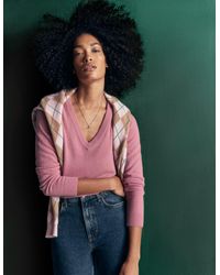 Boden - Elsie Cashmere V Neck Jumper - Lyst