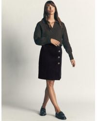 Boden - Evelyn Button Cord Wrap Skirt - Lyst