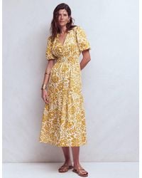 Boden - Irene Puff Sleeve Cotton Dress - Lyst