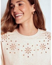 Boden - Emi Sweatshirt Mit Cutwork-Design - Lyst