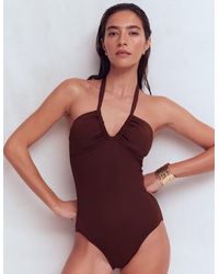 Boden - Minori Halter Tie Swimsuit - Lyst