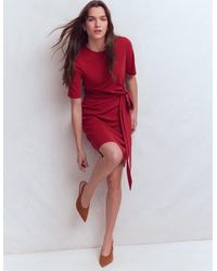 Boden - Zinnia Tie Jersey Short Dress - Lyst