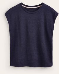 Boden - Louisa Crew Neck Linen T-shirt - Lyst