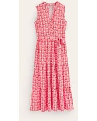 Boden - Naomi Notch Jersey Maxi Dress Hibiscus, Pineapple Geo - Lyst