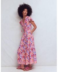 Boden - Tala Tiered Jersey Maxi Dress - Lyst