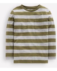 Boden - T-Shirt Pour Tous Les Jours À Manches Longues-Vert Des Bois/Gris Chiné - Lyst