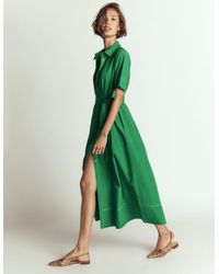 Boden - Sarah Cotton Midi Shirt Dress - Lyst