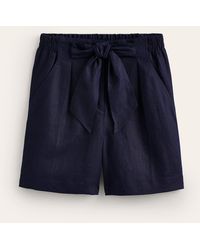Boden - Tie Waist Linen Shorts - Lyst