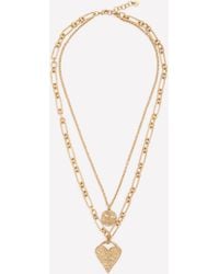 Boden - Heart Stamp Layer Necklace - Lyst