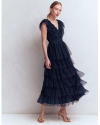 Boden - Ruffle Tulle Tiered Dress - Lyst