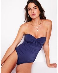 Boden - Andros Twist Front Swimsuit- Bunting, Blossom - Lyst