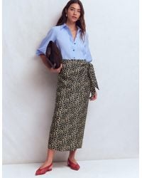 Boden - Dimitra Linen Column Skirt - Lyst