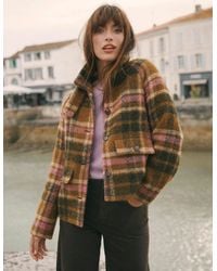 Boden - Short Funnel Neck Wool Coat - Lyst