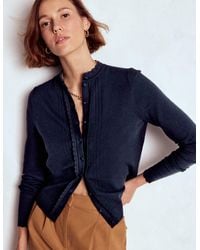 Boden - Angela Cotton Scallop Cardigan - Lyst