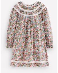 Boden - Jolie Robe En Jersey À Détails En Dentelle-Motif Floral Baies Ivoire Doux - Lyst