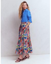 Boden - Abigail Poplin Maxi Skirt - Lyst