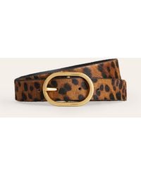 Boden - Klassischer Ledergürtel-Mohair, Leopardenmuster - Lyst