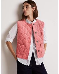 Inspired Velvet Embroidered Gilet in Pink vintage Reclaimed Womens Clothing Jackets Waistcoats and gilets 