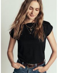 Boden - Supersoft Slash Neck T-Shirt - Lyst