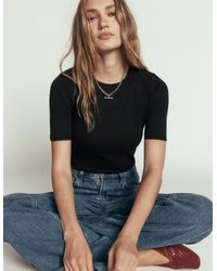 Boden - Ribbed Cotton T-Shirt - Lyst