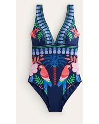 Boden - Porto V-neck Swimsuit - Lyst