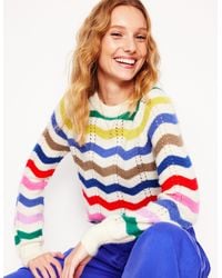 Boden - Alice Fluffy Raglan Jumper - Lyst