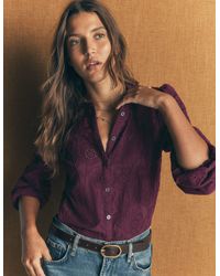 Boden - Broderie Cotton Top - Lyst