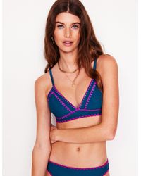 Boden - Kasos String V Neck Bikini Top- Ivory Stripe - Lyst