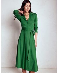 Boden - Robe Imogen En Jersey À Col-Vert Pin - Lyst