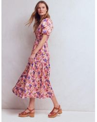 Boden - Irene Puff Sleeve Cotton Dress - Lyst
