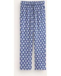 Boden - Crinkle Tapered Pants Surf The Web And Ivory, Shells - Lyst