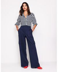 Boden - Ponte Twill Pullon Pantsnavy - Lyst
